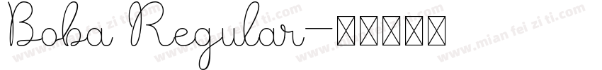 Boba Regular字体转换